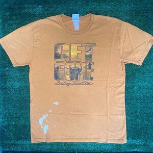 Vintage Y2K Harley Davidson Shirt Orange Biker POV Logo Tee